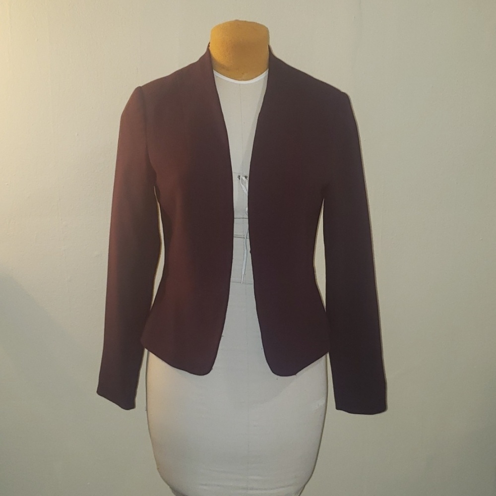 Burgundy Blazer Jacket
